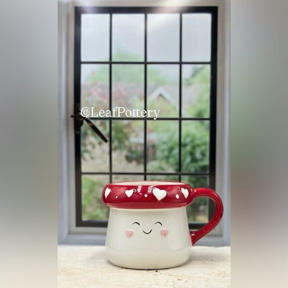 Baby Mushroom Red/White Ceramic 20oz Mug - Picture 9 of 9